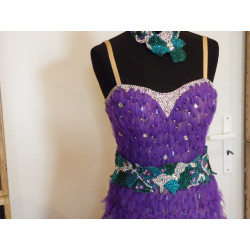 Dámske tanečné šaty fialové