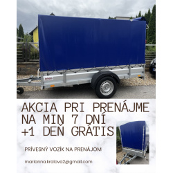 klikni pre zväčšenie prívesný vozík na prenájom už od 15 eur