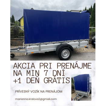 prívesný vozík na prenájom už od 15 eur