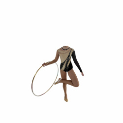 Dres na modernú gymnastiku (dlhý rukáv)