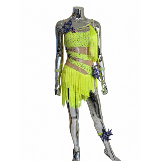 Dámske latino šaty skladom