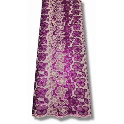 Elastická sieťka purple white flowers