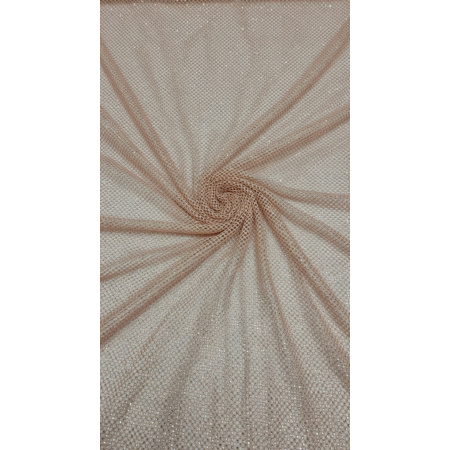 Sieťka peach s kameňmi