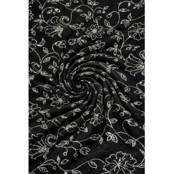 black flowers crystal