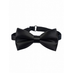  Pánsky saténový motýlik - veľký, čierny