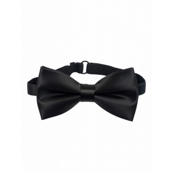  Pánsky saténový motýlik - veľký, čierny