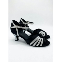 2315 BD black satin/spritzer disco