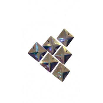 Swarovski našívacie crystal AB štvorec