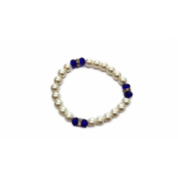 Náramok blue white