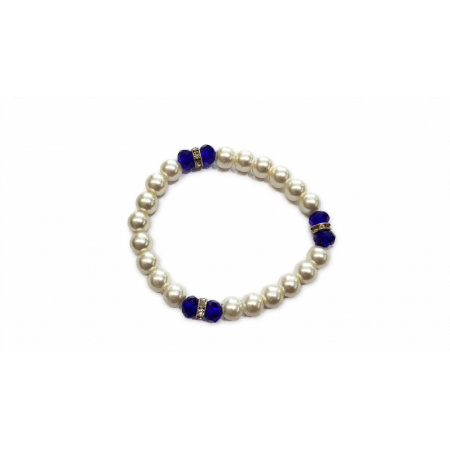 Náramok blue white