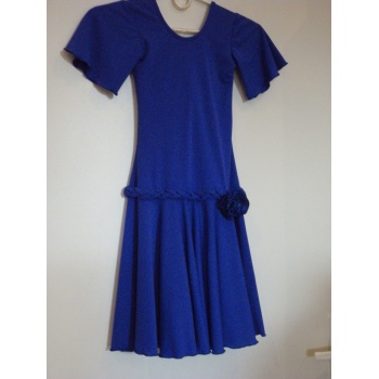 Detské modré tanečné šaty