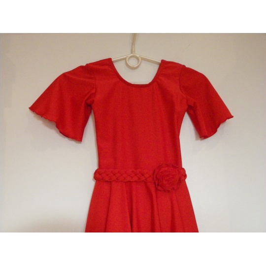 Detské červené tanečné šaty