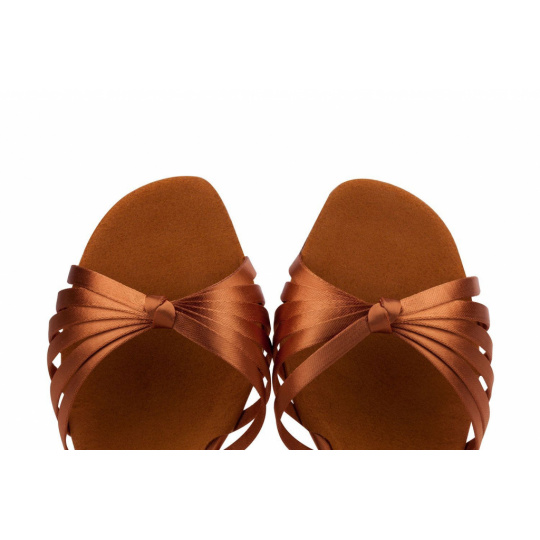 1066 - Dámska obuv Dark tan satin