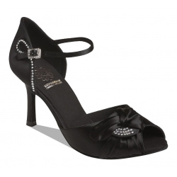 klikni pre zväčšenie 1075 - Dámska obuv Black satin